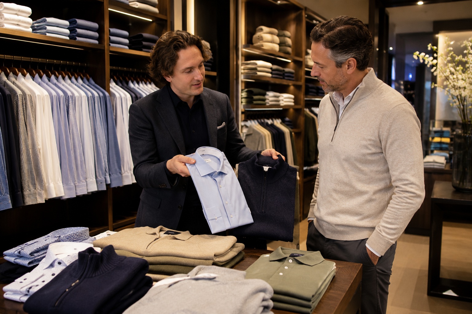 Jeroen Haver geeft persoonlijk stijladvies bij overhemden, polo's en knitwear in Helmond