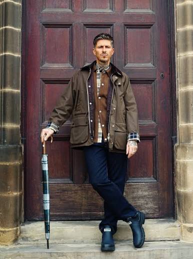 Barbour Bedale wax jacket in sage